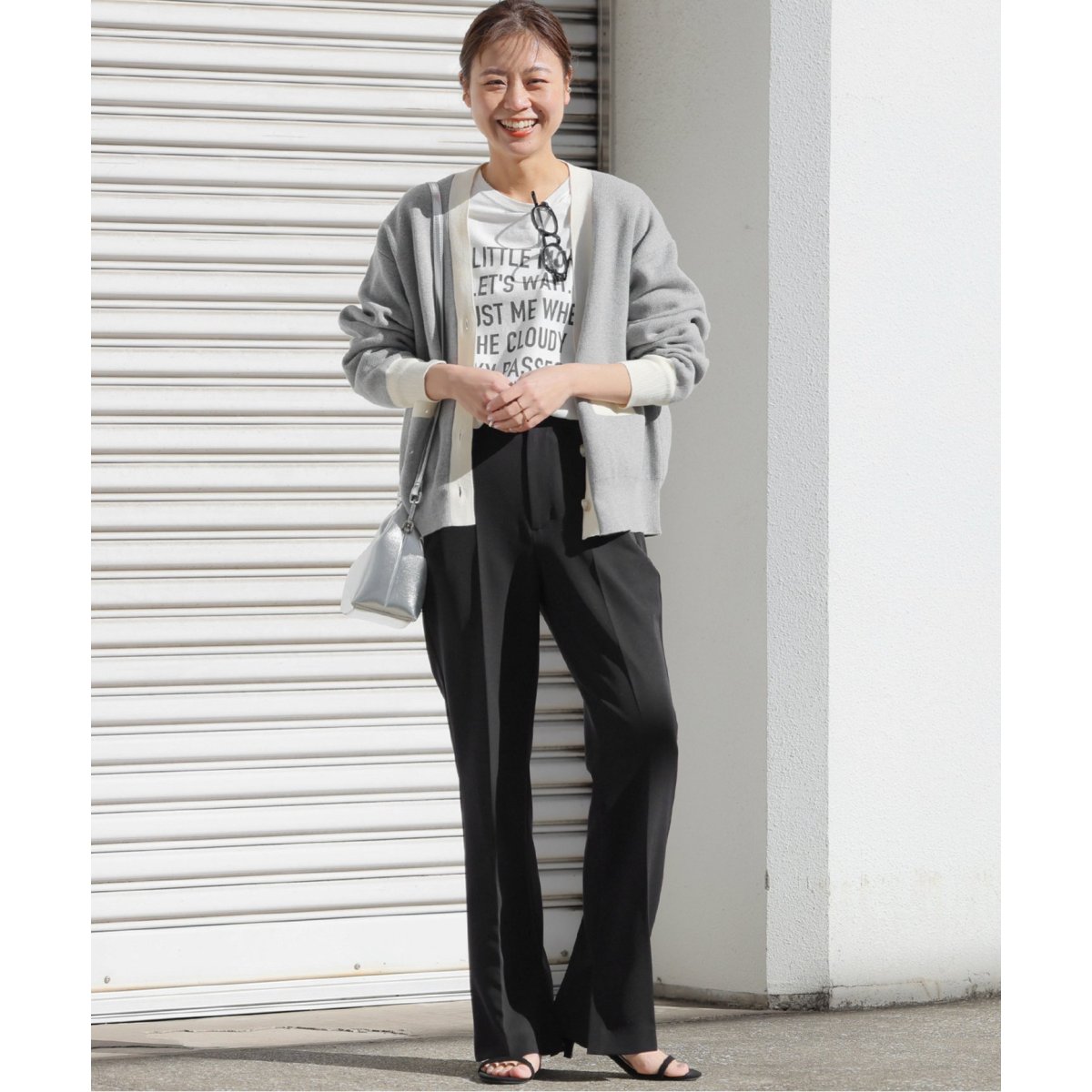 WEB限定追加》ダブルニットコントラストカーディガン | ジャーナル