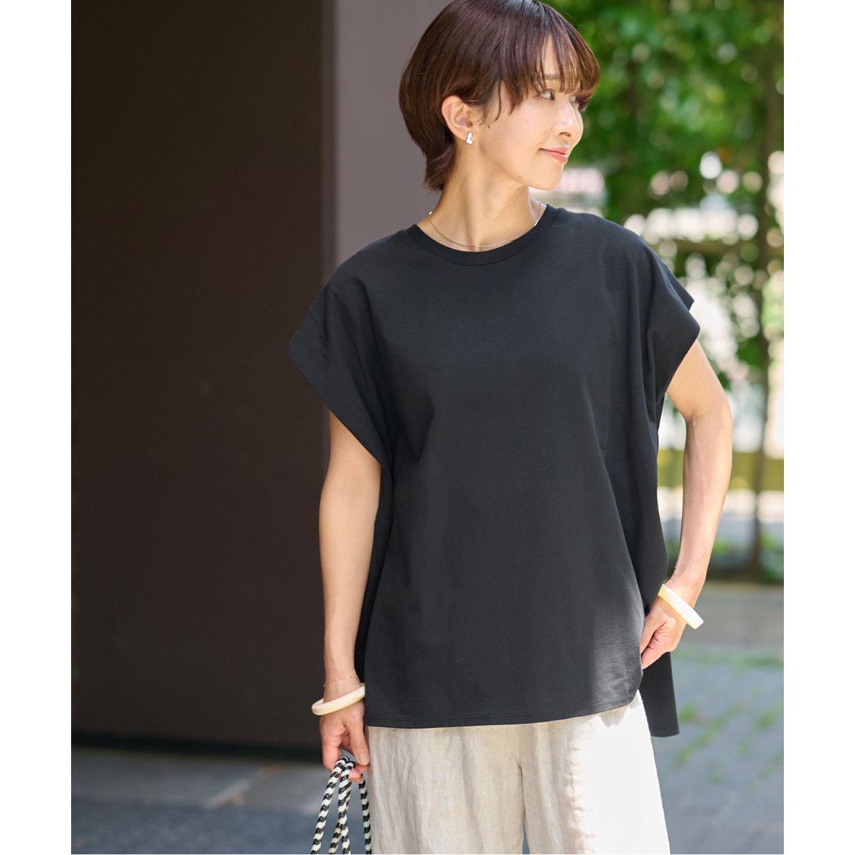 tシャツ オーガニックコットン汗ジミタックプルオーバー レディース オーガニックコットン汗ジミタックプルオーバー | ジャーナル