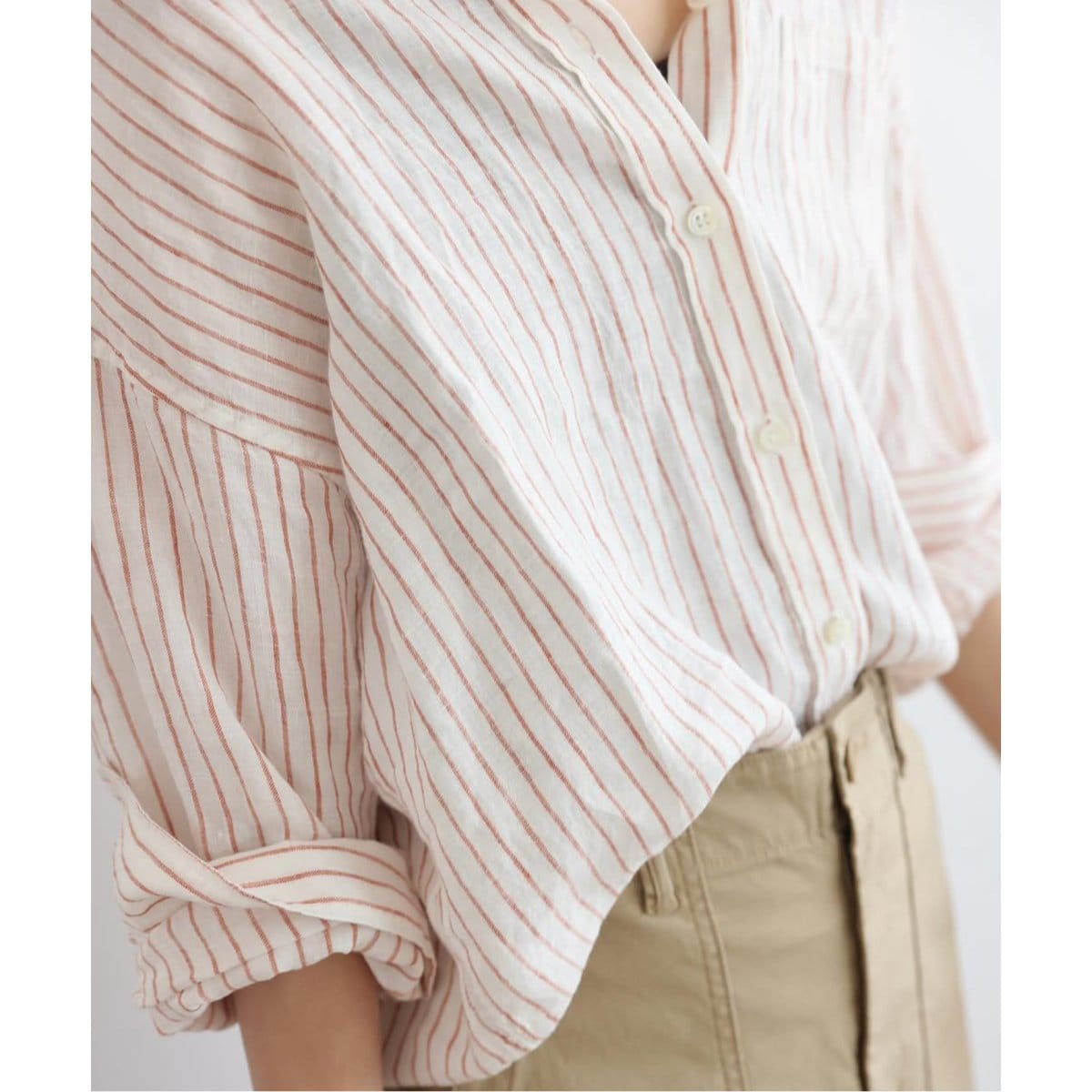 Rinです ★新品★フレンチリネンビッグスキッパー 手洗い可 / No.66フレンチリネンビッグスキッパー | ジャーナル