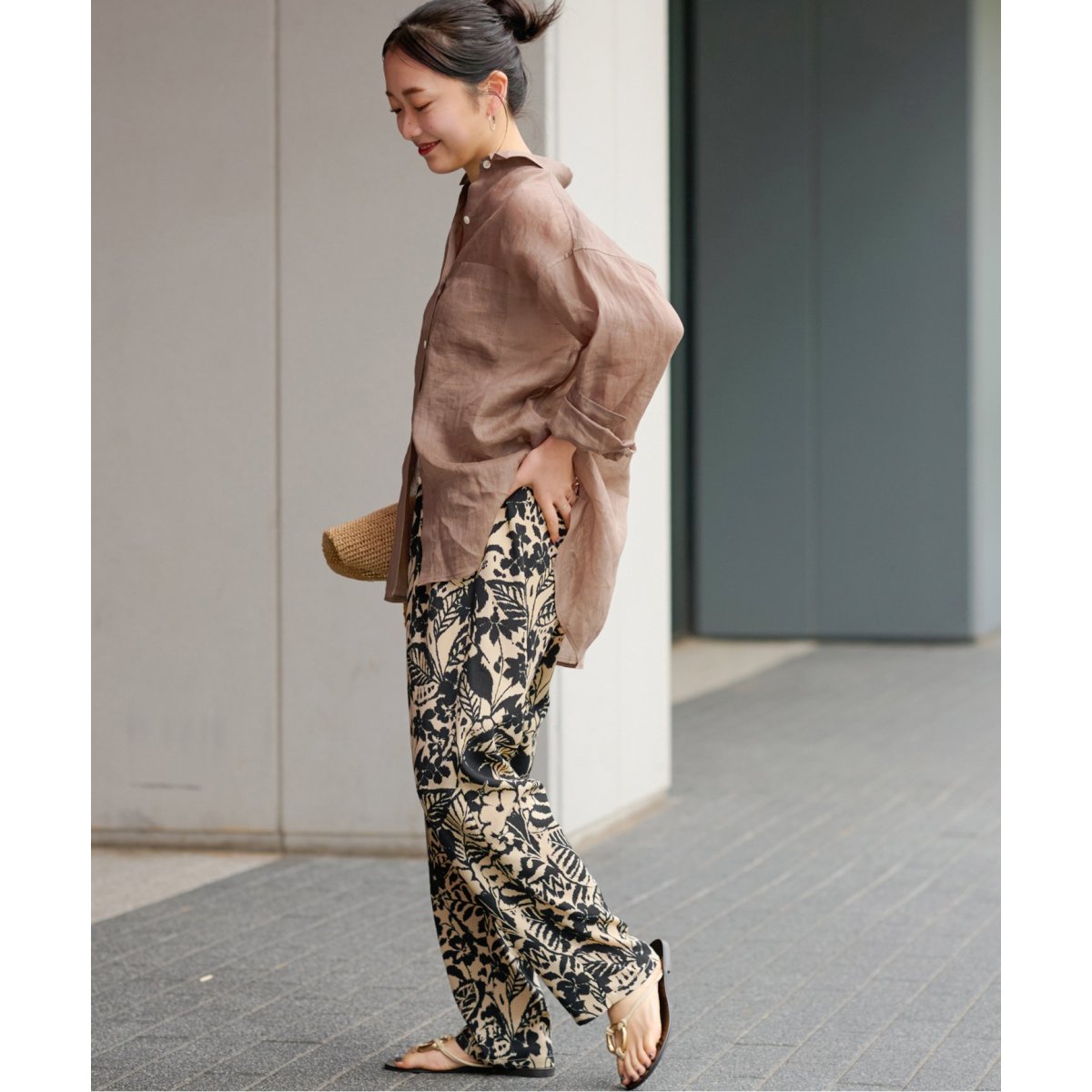 JOURNAL STANDARD relume ボタニカルプリントパンツ JOURNAL STANDARD relume（ジャーナルスタンダード レリューム