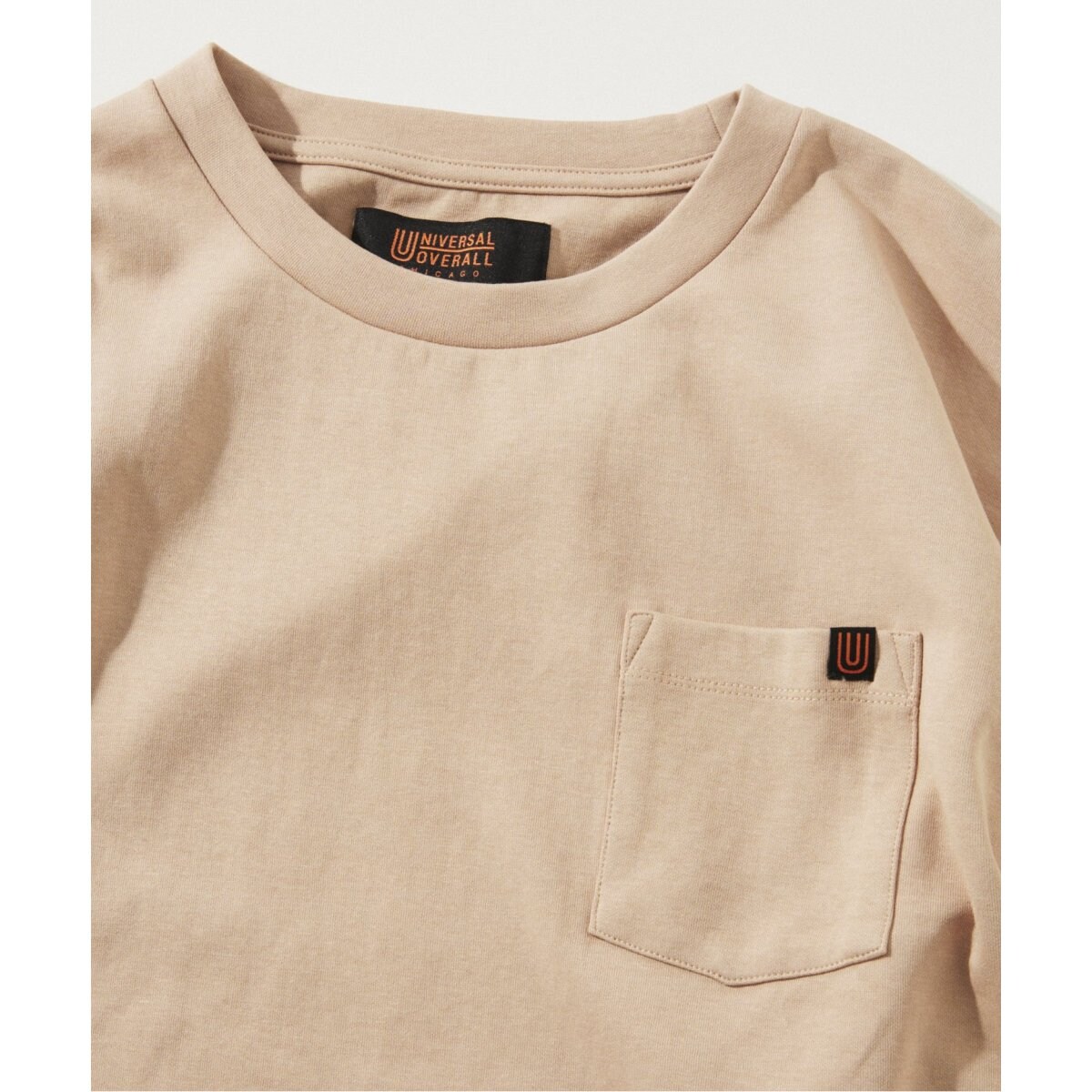 UNIVERSAL OVERALL】別注 リラックスフィット 刺繍 ポンチ半袖T