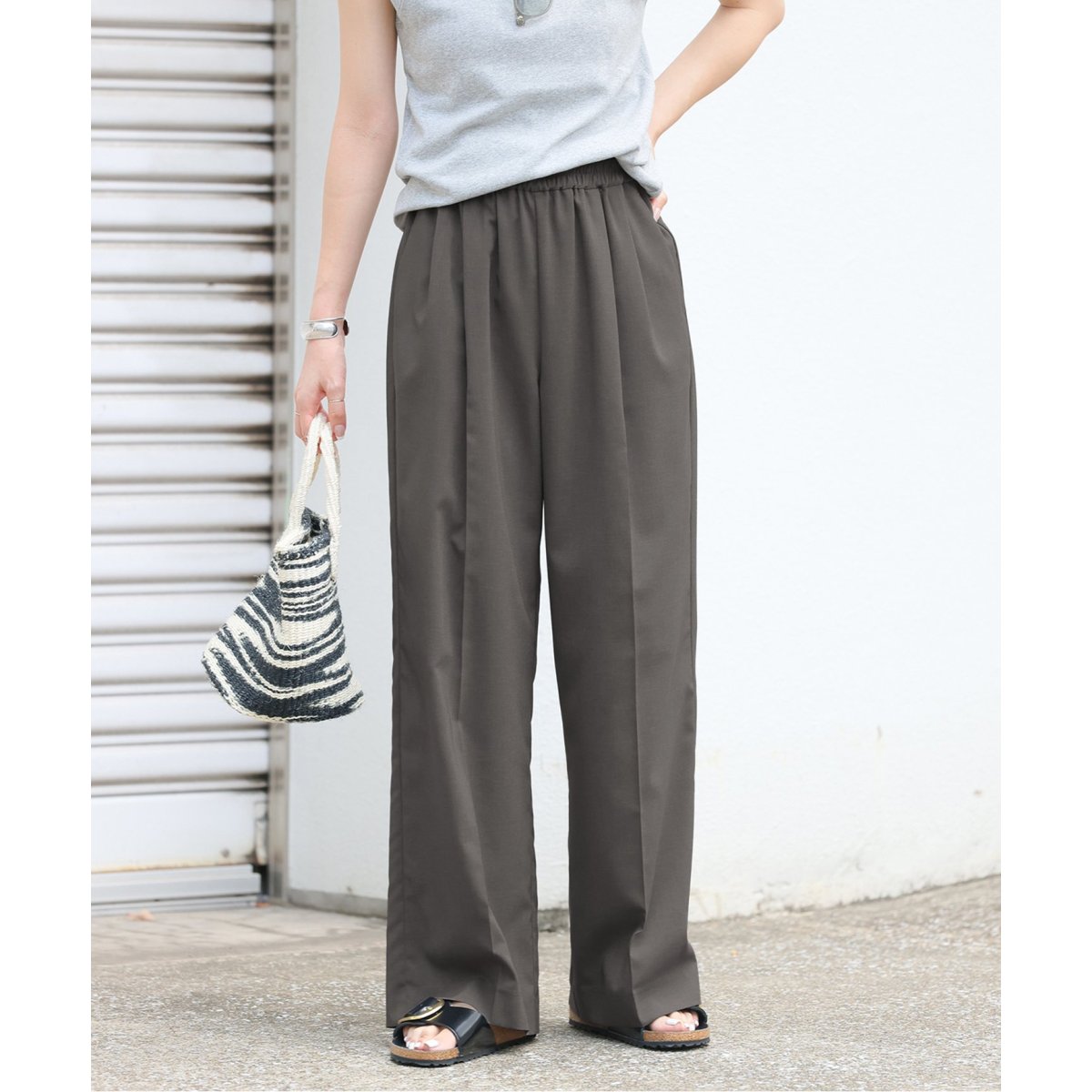 新品【JOURNAL STANDARD relume 】トロギャザータックパンツ JOURNAL STANDARD relume｜《追加3》トロギャザータックパンツ