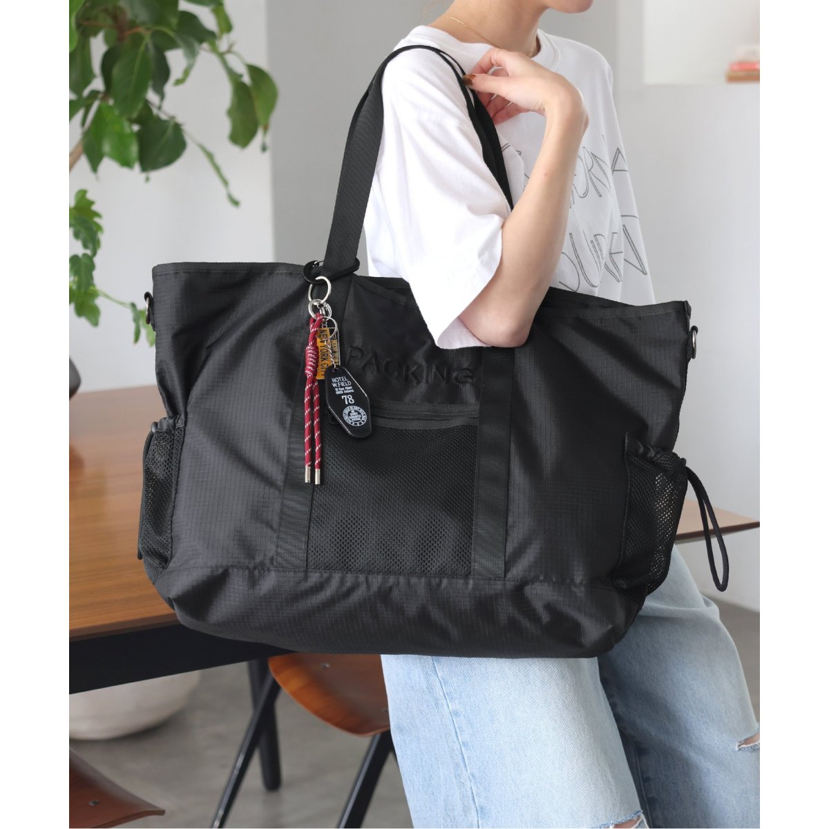 SHIPS any別注】Folna: 2WAY キルティング バッグ | シップス