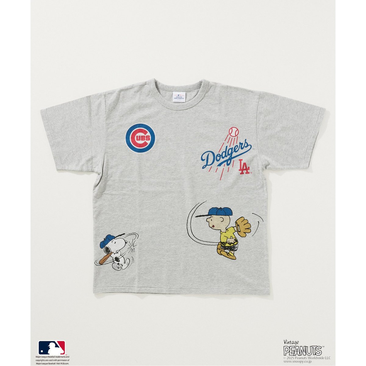 PEANUTS 別注 MLB開幕戦 ベースボールプリント　Tシャツ PEANUTS 別注 MLB開幕戦 ベースボール プリントTシャツ