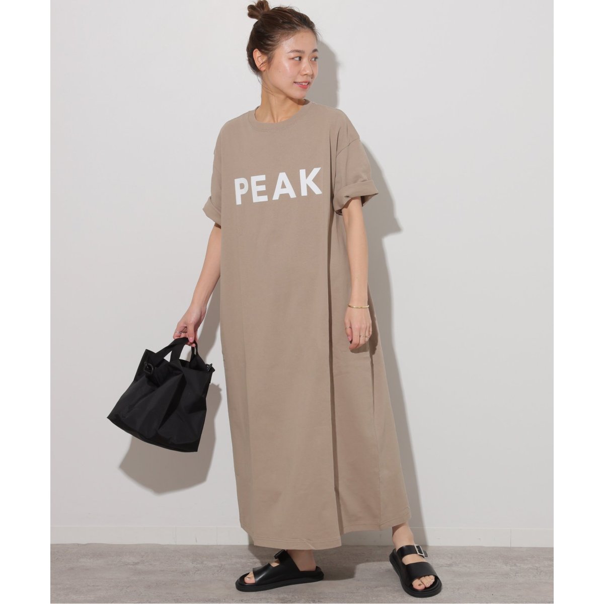 新品 ジャーナルスタンダードレリューム 別注 スノーピーク Tシャツワンピース 追加2》別注【Snow Peak/スノーピーク】Tシャツワンピース