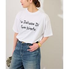 コットンペイントロゴTEE
