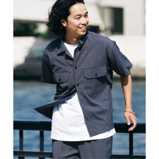 イージーケア TECH LINEN COOLMAX(R) CPO シャツ（セットアップ着用可）