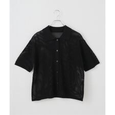 メッシュニットカーディガン