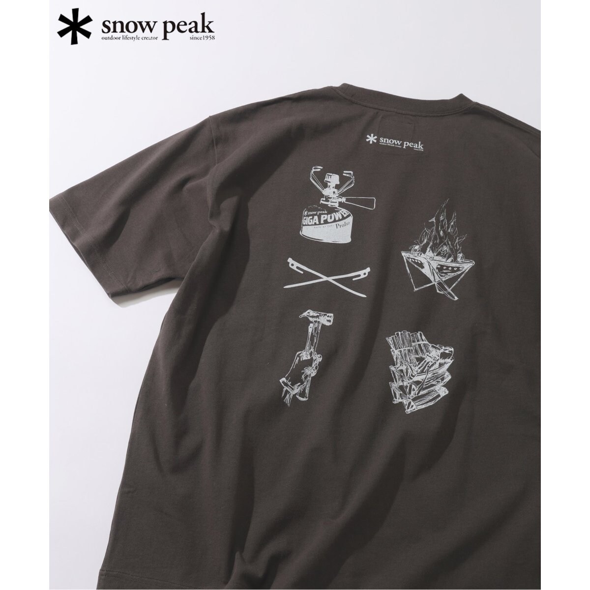 [}C]SNOW PEAK / Xm[s[N ʒ hGEARh vgTVc/W[iX^_[h [iJOURNAL STANDARD relumej ubN A