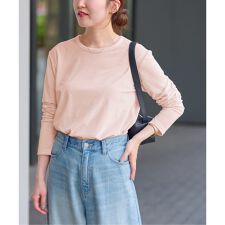 《予約》［25AW新作］シアーベロアクルーネックロングTEE