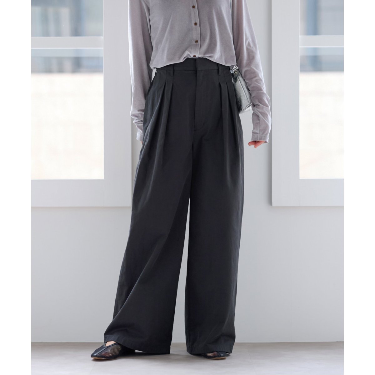 新品 JOURNAL STANDARD relume スムースフレアタックパンツ □スムースフレアタックパンツ | ジャーナルスタンダード