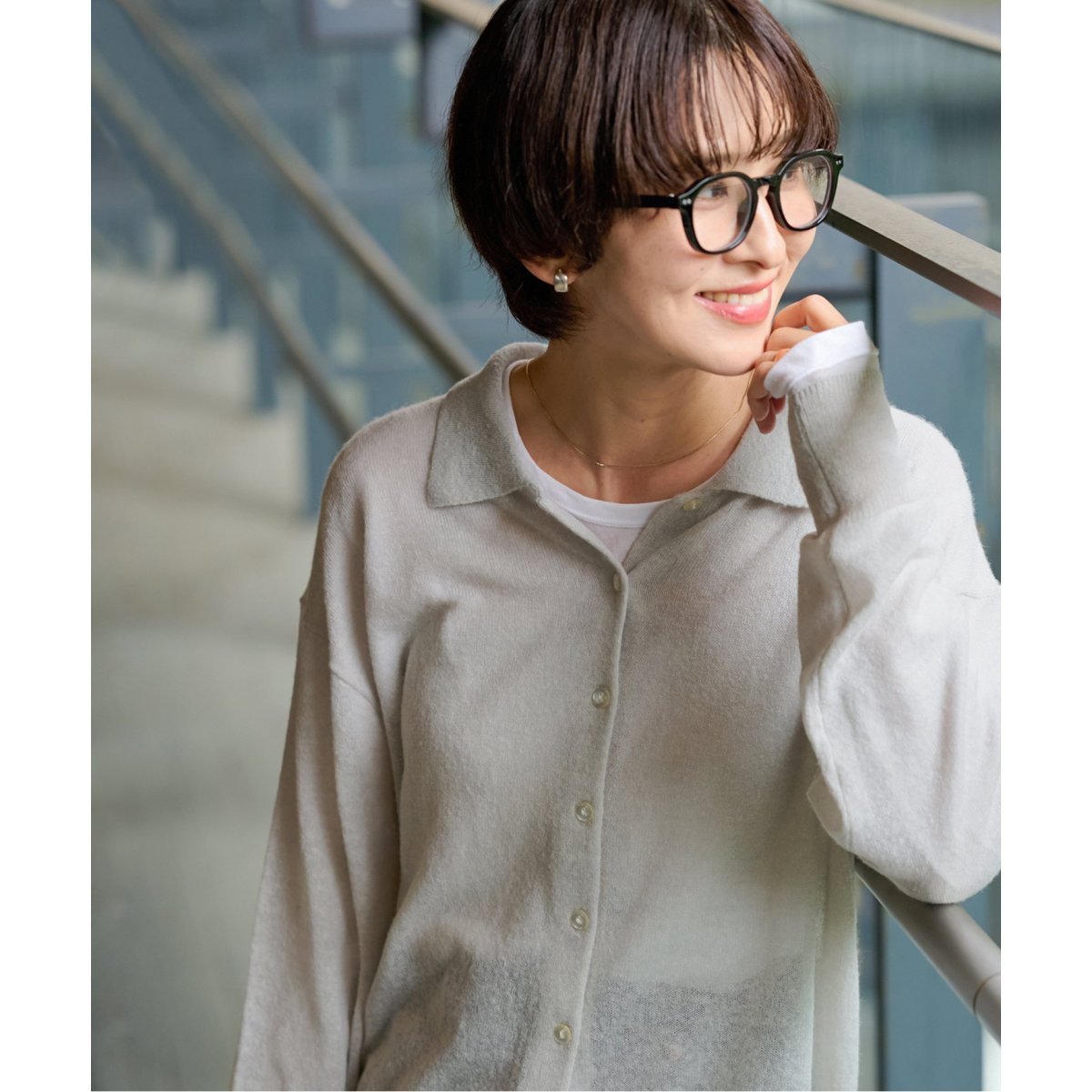 JOURNAL STANDARD - ジャーナルスタンダード レリューム 24AW シアーモヘヤニット セーター シアーニット カーディガン（カーディガン）｜JOURNAL STANDARD