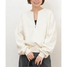 ジャーナルスタンダード レリューム(JOURNAL STANDARD relume)の《WEB限定》［25AW新作］ハーフジップノーカラースウェット