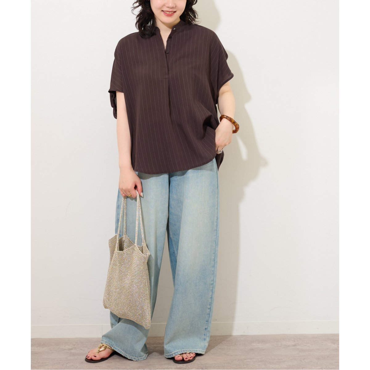 新品JOURNAL STANDARD relume ダブルストライプ ブラウス N/Rダブルストライプブラウス | ジャーナルスタンダード