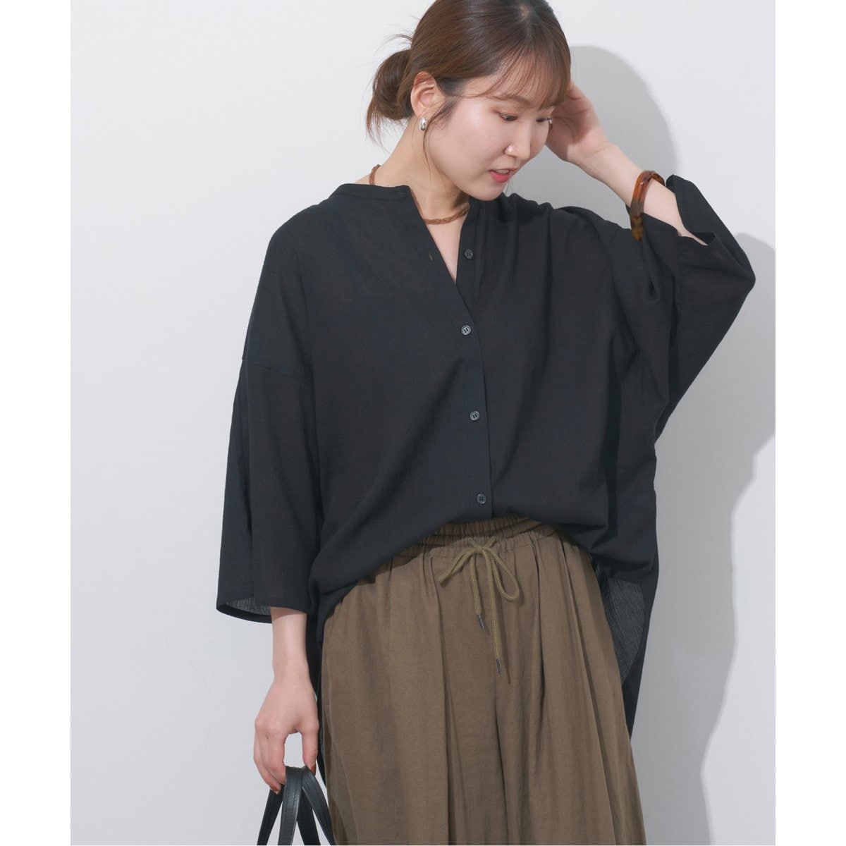 セール】《追加》ノルマンディーリネンビッグスキッパー（シャツ
