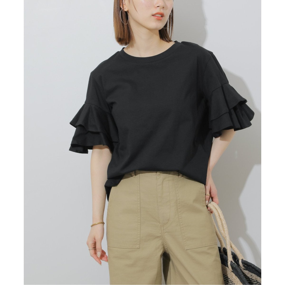 JOURNAL STANDARD relume リボンフリルT  2枚セット JOURNAL STANDARD relume｜《WEB限定追加2》フリルリボンTシャツ