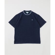 LACOSTE / ラコステ 配色リブニットインディゴTシャツ