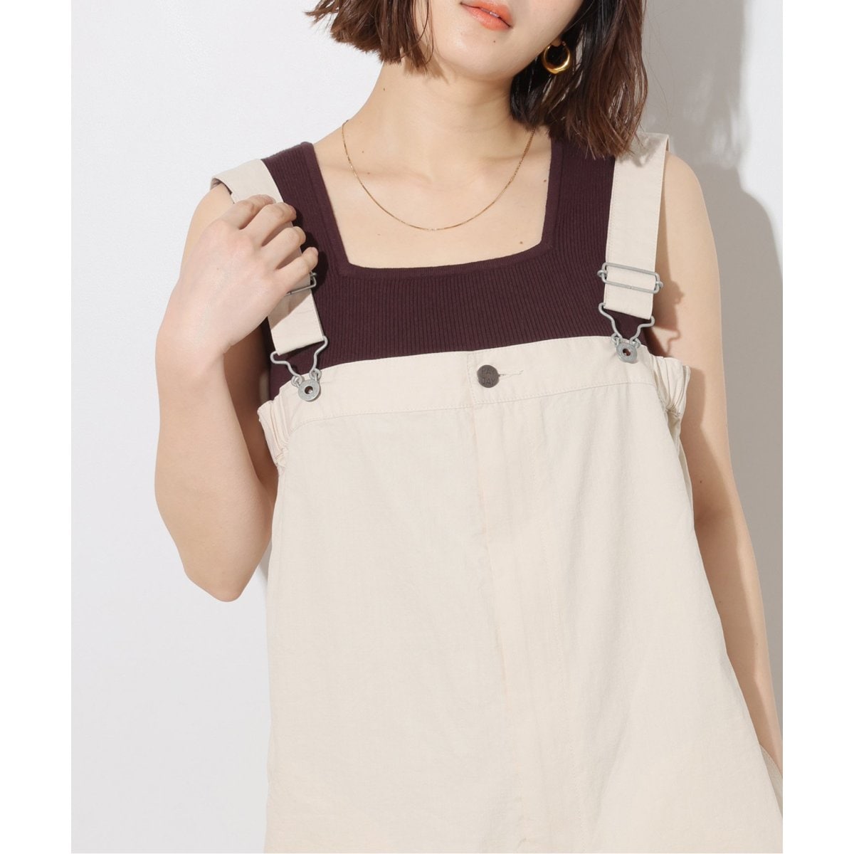 ピノ　ジャーナルスタンダードrelume☆ギャザーサロペット　タグ付き JOURNAL STANDARD relume｜《追加》手洗い可 / ギャザー