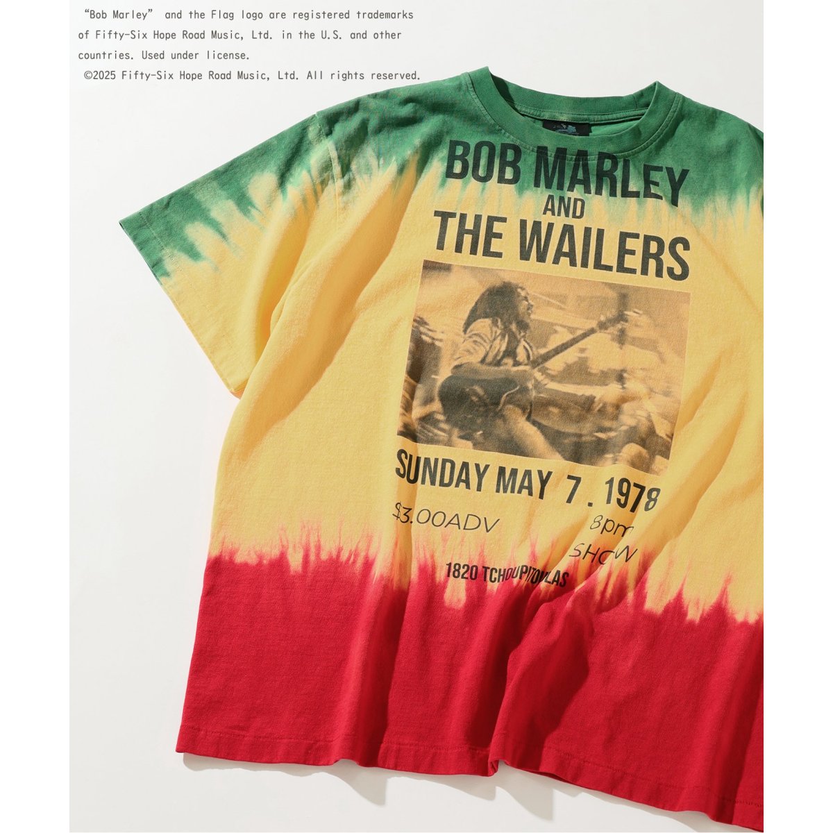 BOB MARLEY / ボブ・マーリー 別注 フェードプリントTシャツ