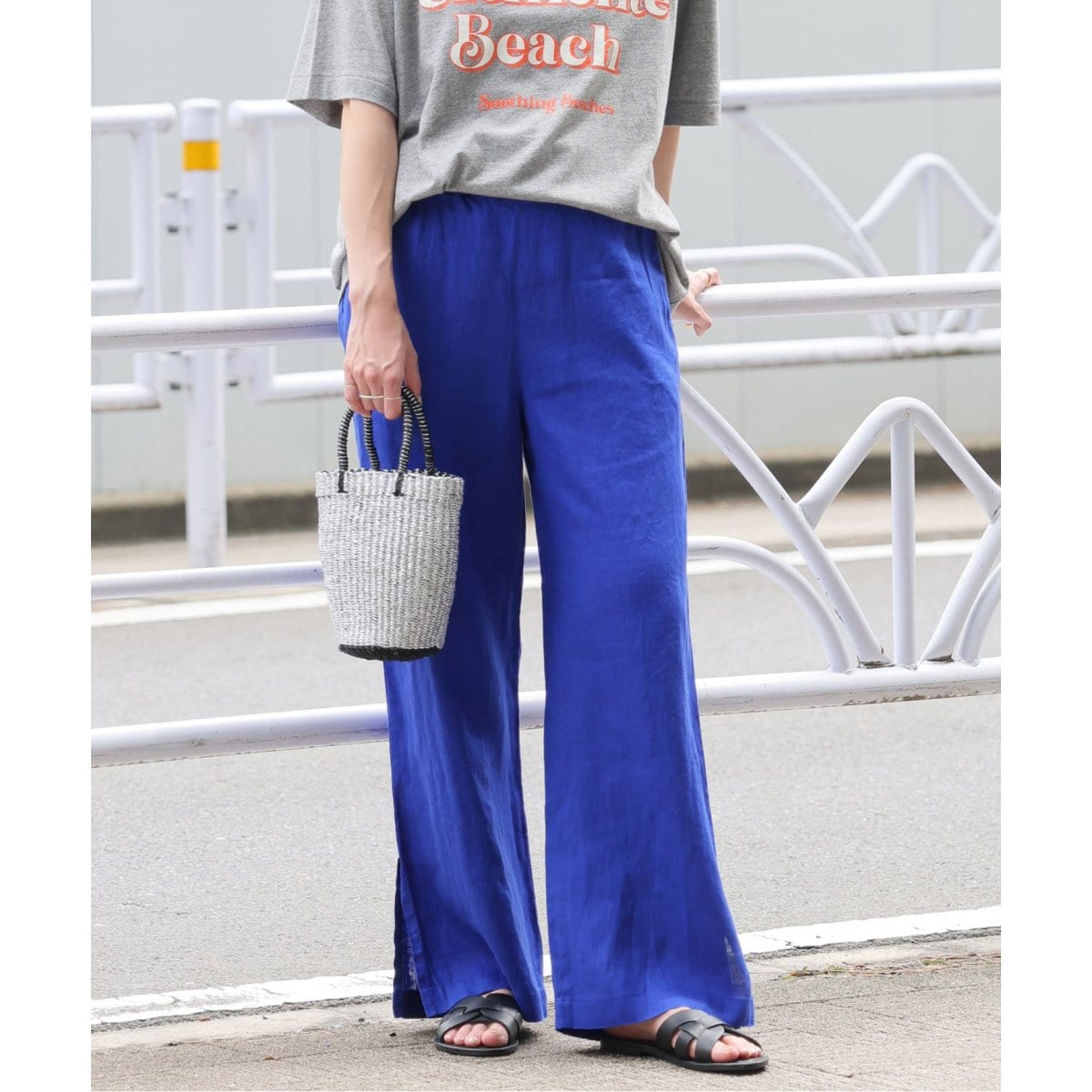 新品JOURNAL STANDARD relume 麻スリットイージーパンツ 追加2》麻スリットイージーパンツ（その他パンツ）｜JOURNAL