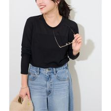 《追加予約3 / 新色》シアークルーネックロングTシャツ
