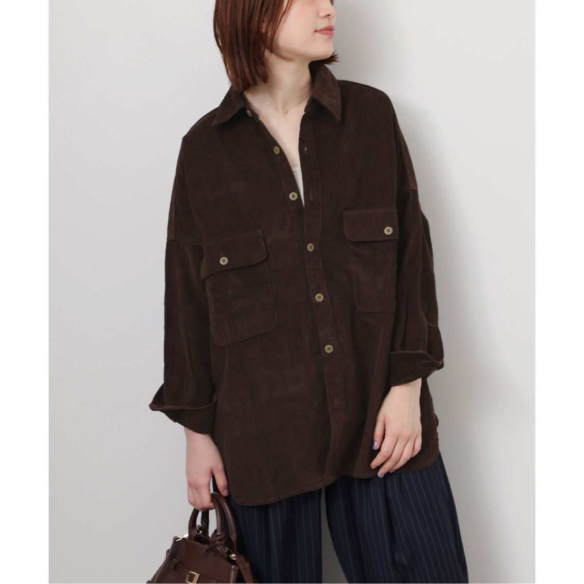 【JOURNAL STANDARD】別注OAS （オーエーエス）クロシェ シャツ JOURNAL STANDARD ブラウス シャツ 別注「OAS/オーエーエス