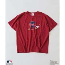 PEANUTS 別注 MLB ベースボール プリントTシャツ
