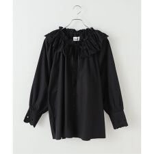 【SARA MALLIKA/サラマリカ】 COTTON SCALLOP COLLAR BL：ブラウス