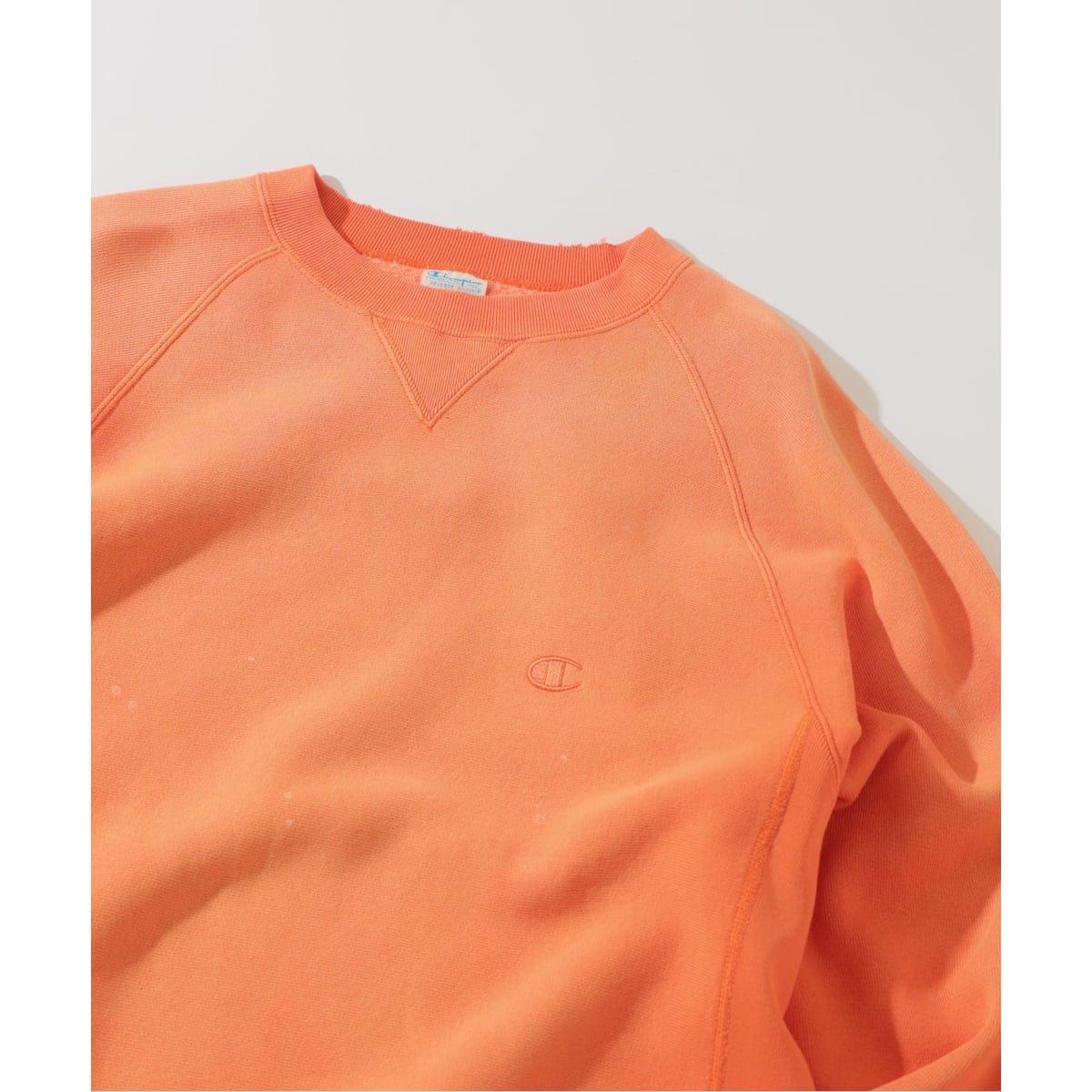 XL 90s Championオレンジ リバースウィーブ刺繍タグ 90s Champion オレンジフェード リバースウィーブ 刺繍タグ M
