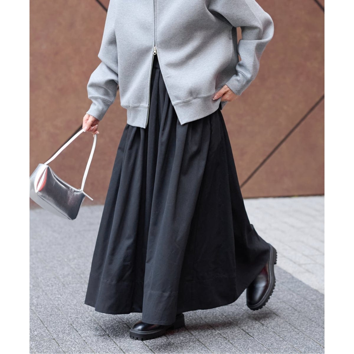 ジャーナルスタンダードレリューム☆コットンクレープミニフリルティアードスカート JOURNAL STANDARD relume（ジャーナルスタンダード レリューム