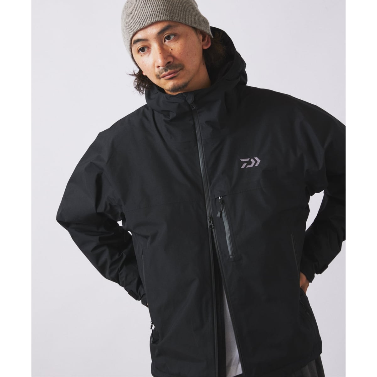 〈値下げ済〉【新品】JS relumeウールナイロンリバーミドルコート　ネイビー セール】 【リバーシブル】ウールナイロン リバー ミドル コート