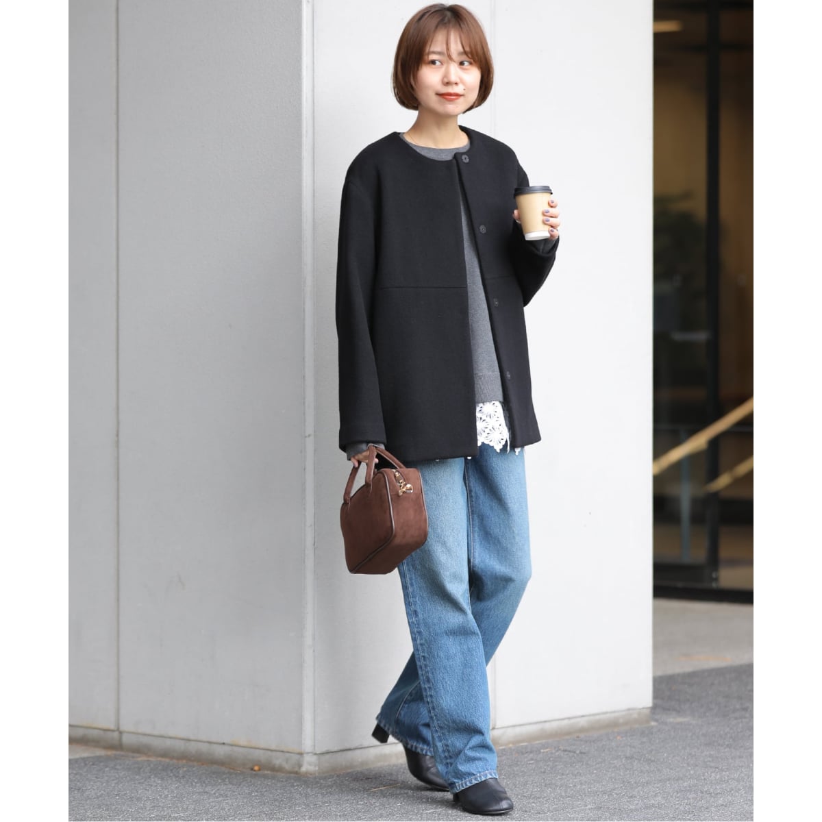 追加》スーパーファインビーバークルーネックコート | ジャーナル