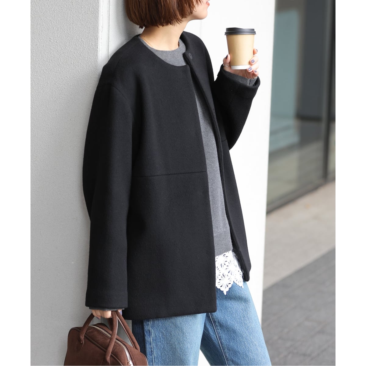 追加》スーパーファインビーバークルーネックコート | ジャーナル