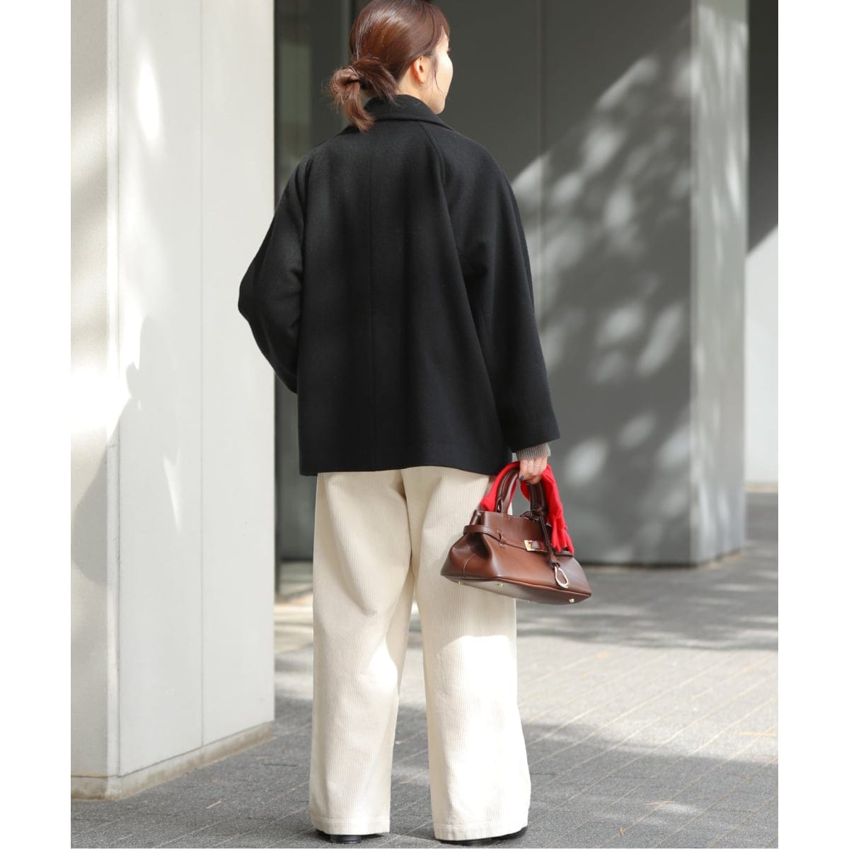 新作ジャーナルスタンダードレリューム　尾州ウールピーコート黒 JOURNAL STANDARD relume ピーコート pコート 「WEB限定」「25AW