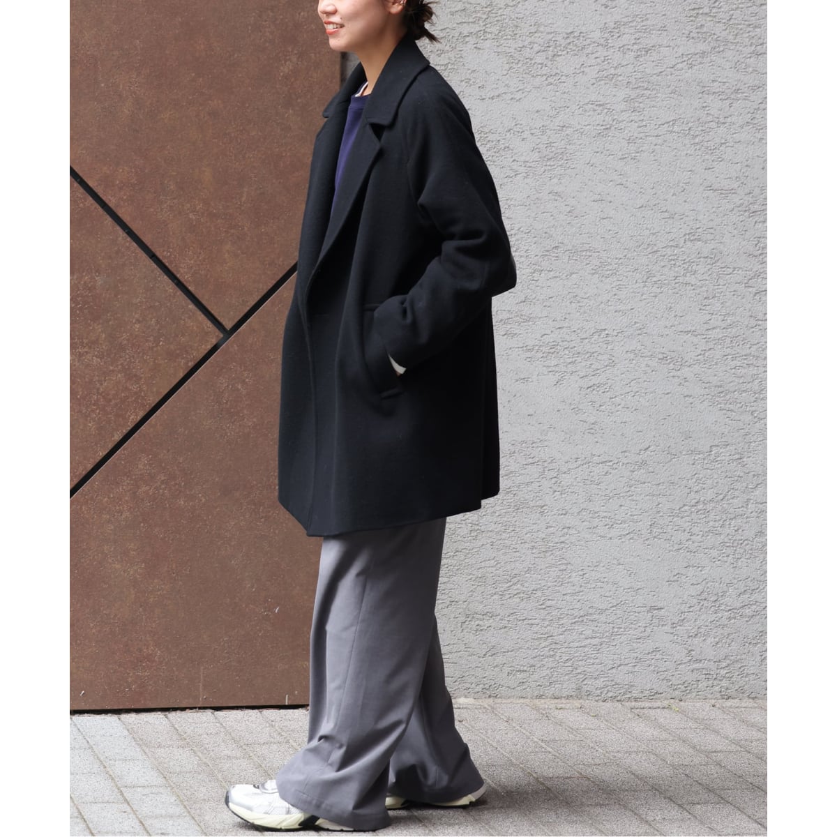 尾州ウールモッサWブレストハーフコート WEB限定追加》尾州ウールモッサWブレストハーフコート（その他ブルゾン