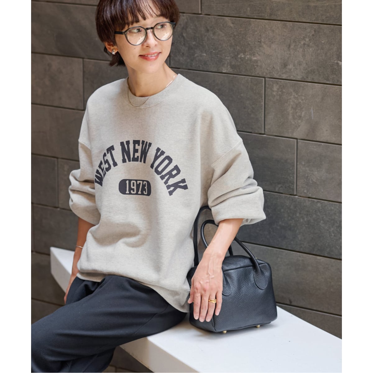 ジャーナルスタンダードレサージュ　【パロットキャンバス】スウェット　ホワイト ジャーナルスタンダードレサージュ【パロットキャンバス