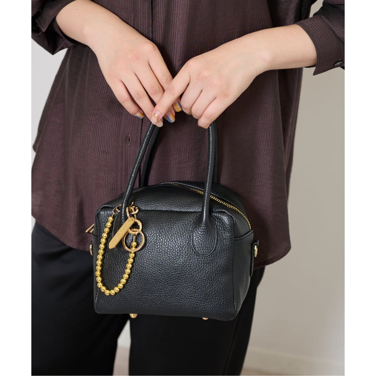 追加4》AULENTTI /オウレンティ SUEDE BOSTON BAG4 | ユー バイ