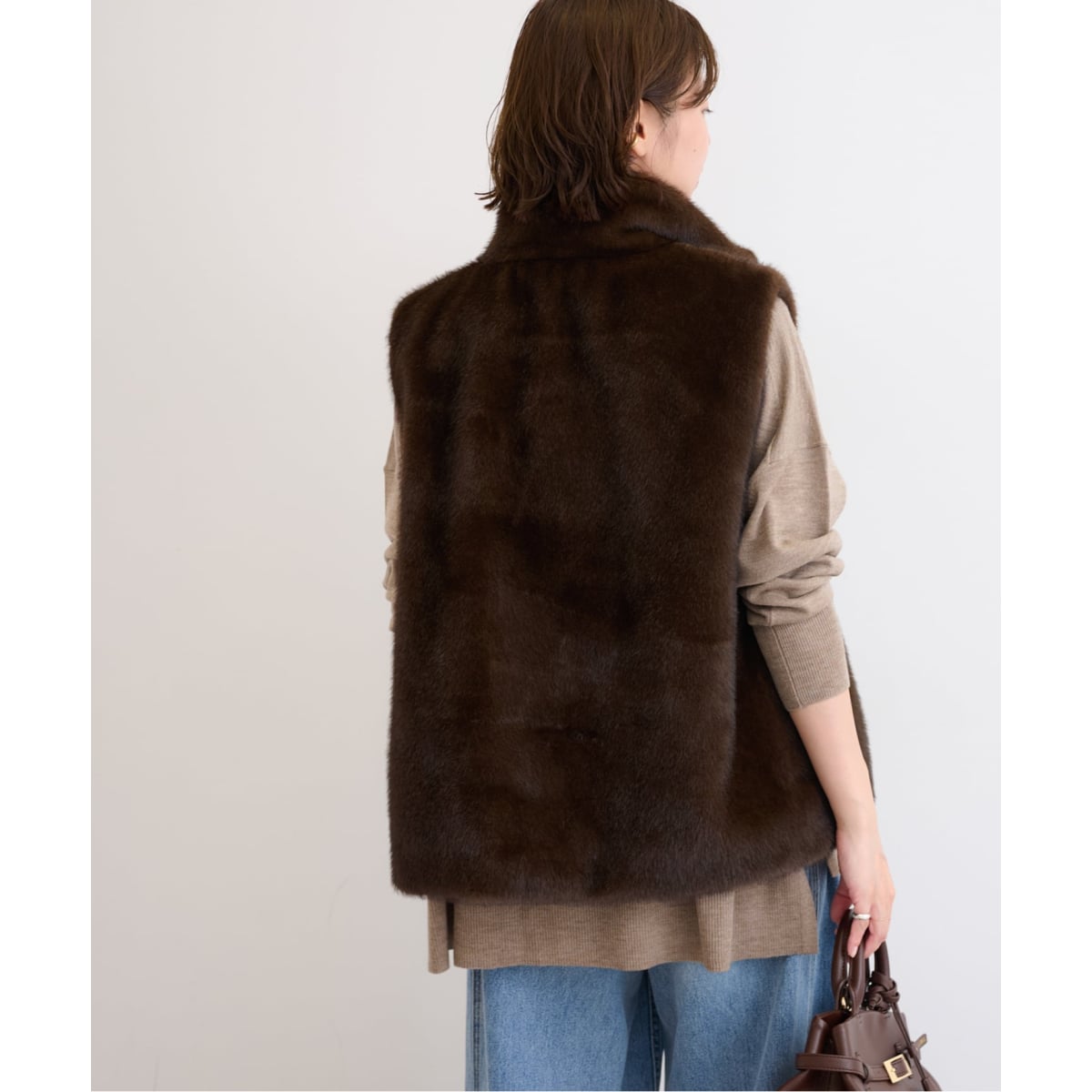 スタンドカラーファーベスト | ジャーナルスタンダード レリューム