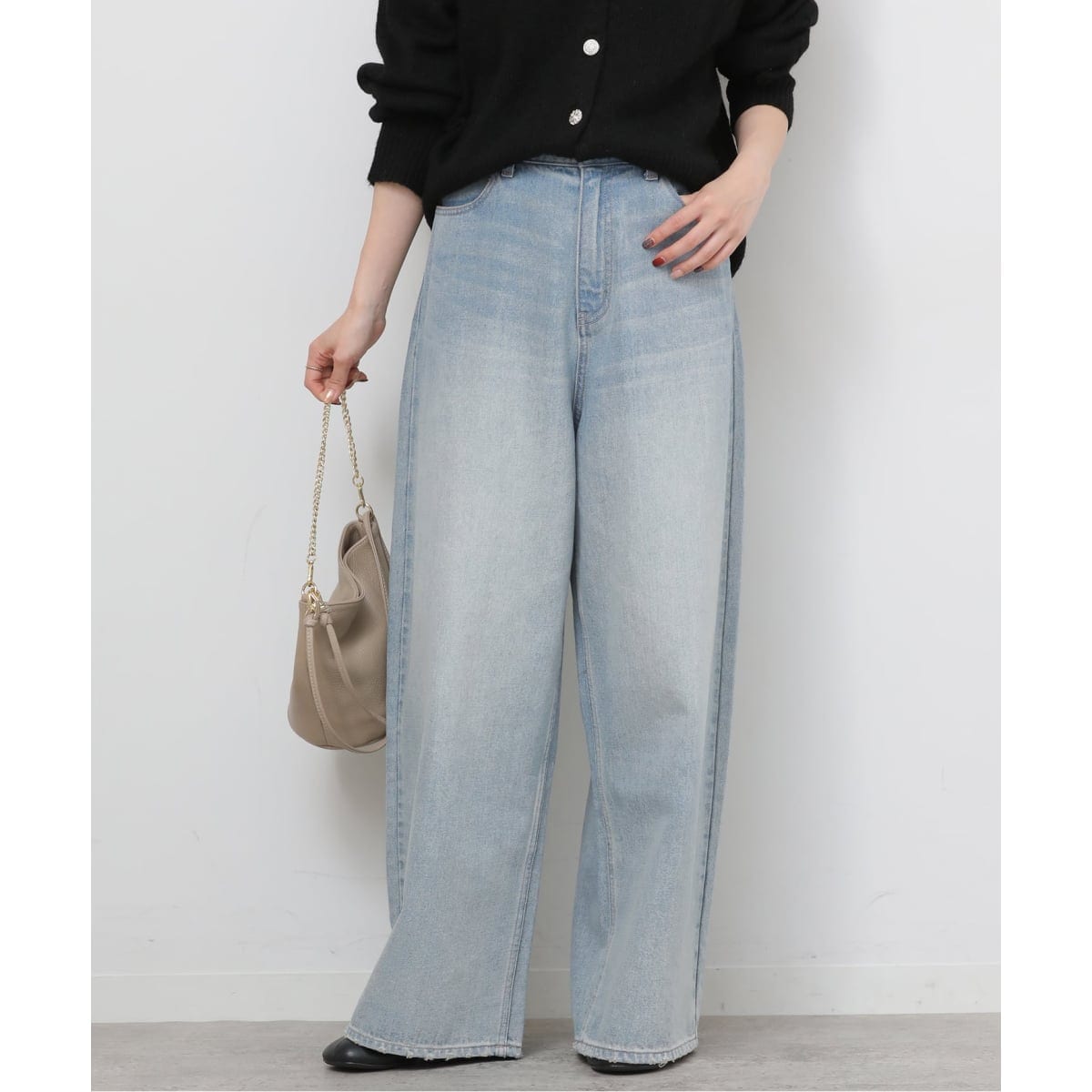 Spick&Span ドットプリントイージーストレートパンツ WEB限定追加》ドットプリントイージーストレートパンツ