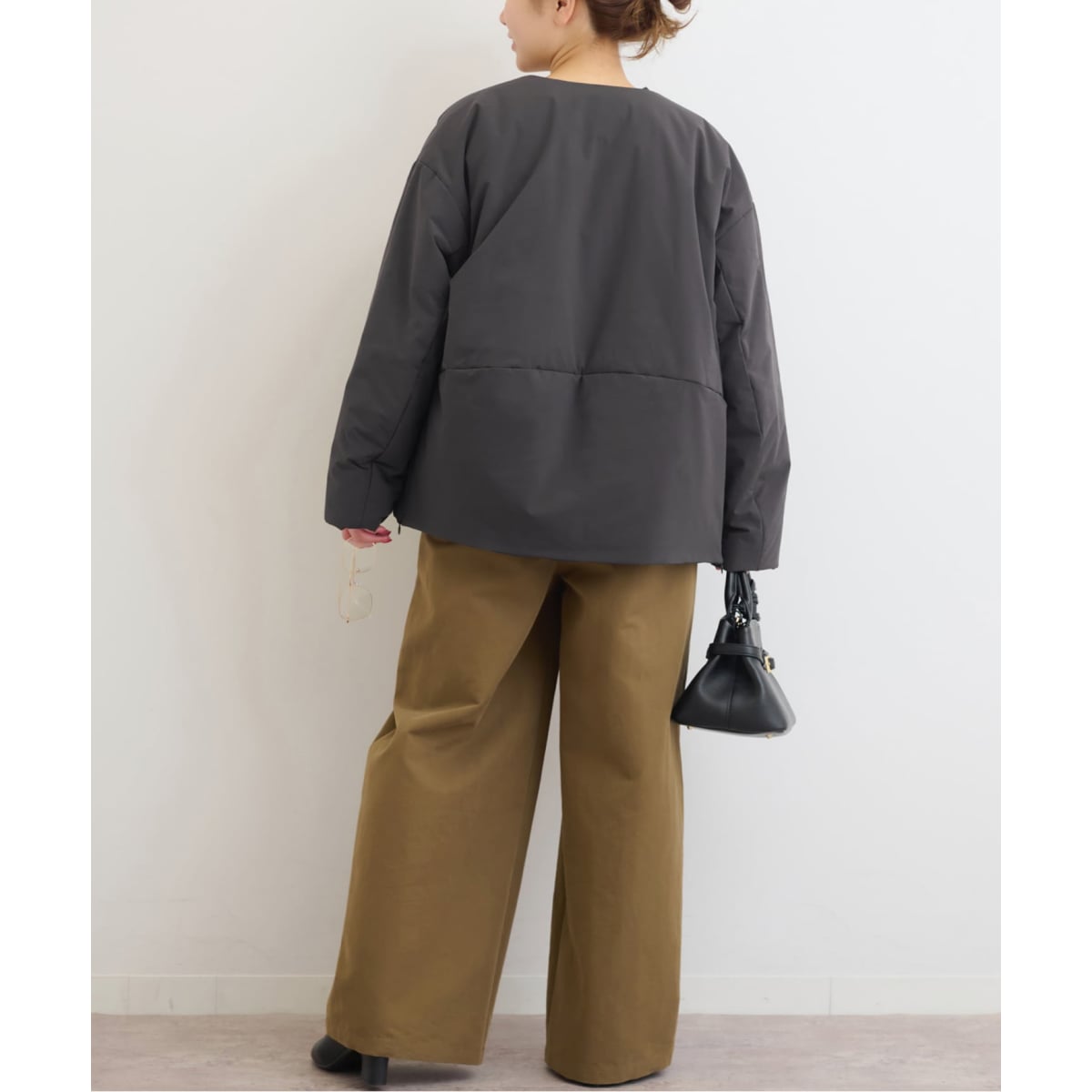 予約》パフィーノーカラーサイドジップブルゾン