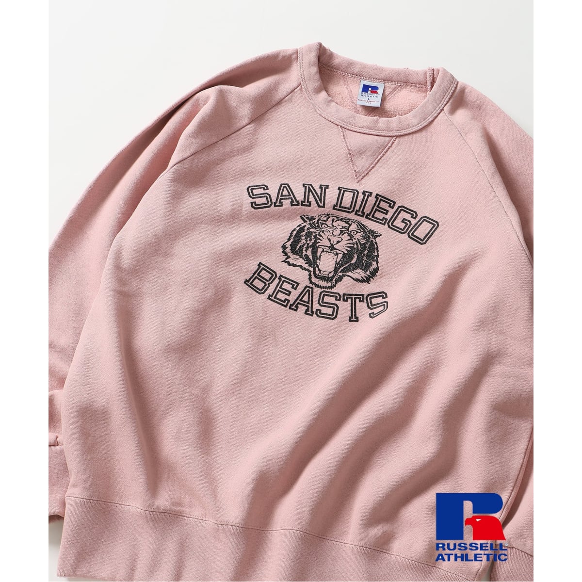 ジャーナルスタンダード レリューム（JOURNAL STANDARD relume）/RUSSELL ATHLETIC / ラッセル アスレティック 別注 プリントスウェット RUSSELL ATHLETIC / ラッセル アスレティック 別注 プリントスウェット