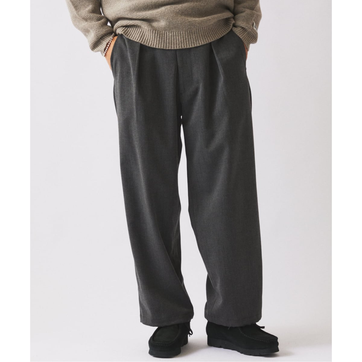 ジャーナルスタンダード レリューム　ウールブレンド ツイル オーバーパンツ