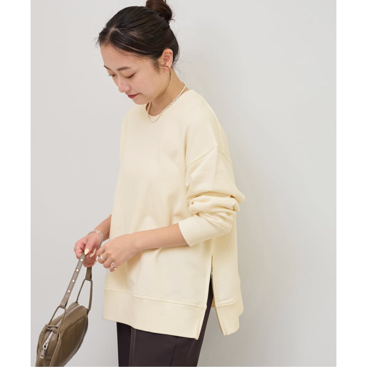 【美品】 スローブイエナ ミニ裏毛ハーフスリーブプルオーバー 近年モデル 追加》ラメ裏毛ハーフスリーブプルオーバー | スローブ イエナ