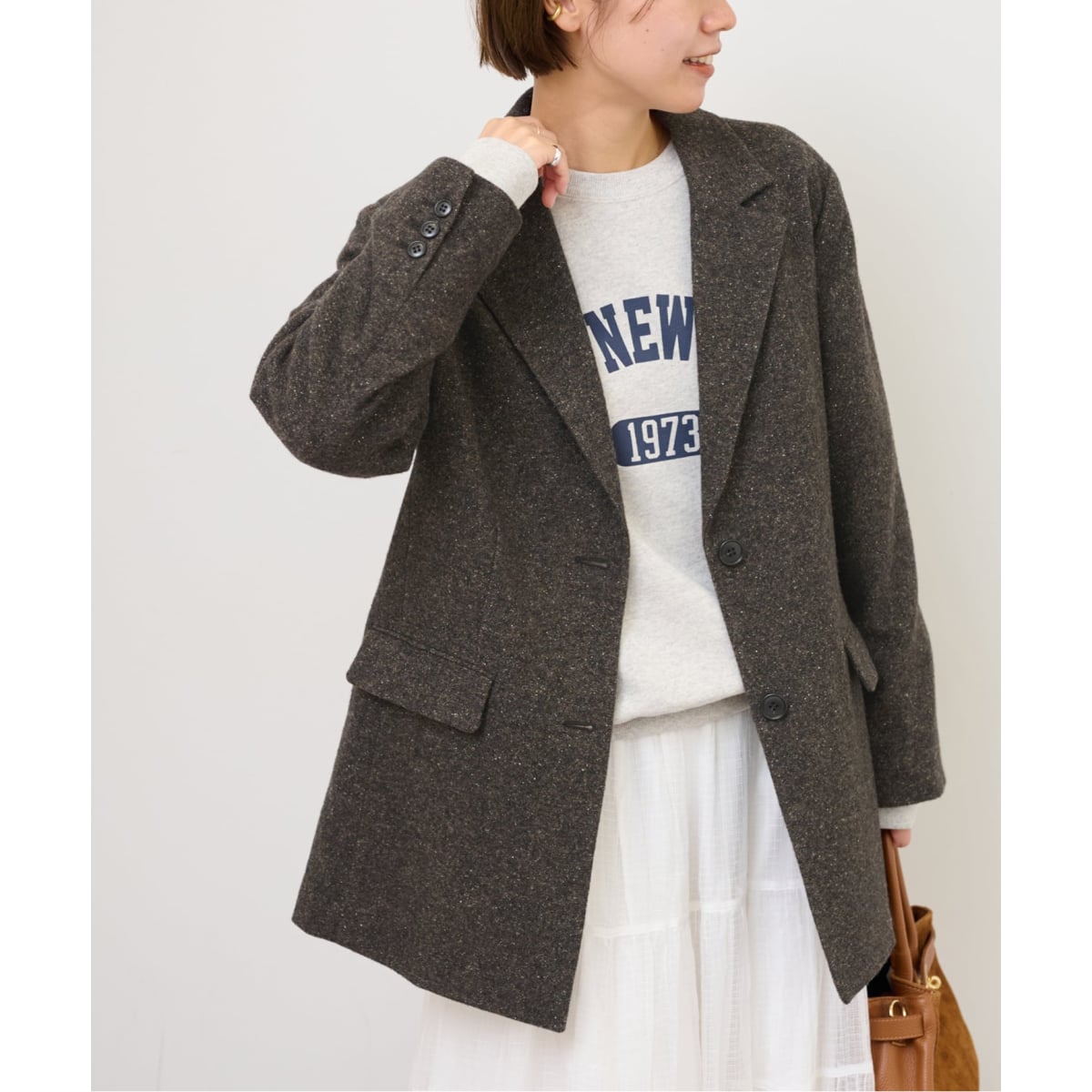 ツイードダブルジャケット | スローブ イエナ(SLOBE IENA