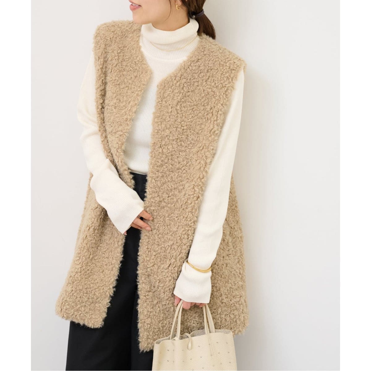 極美品⭐︎ジャーナルスタンダードレリューム カーリーフェイクファーベスト JOURNAL STANDARD relume（ジャーナルスタンダード レリューム