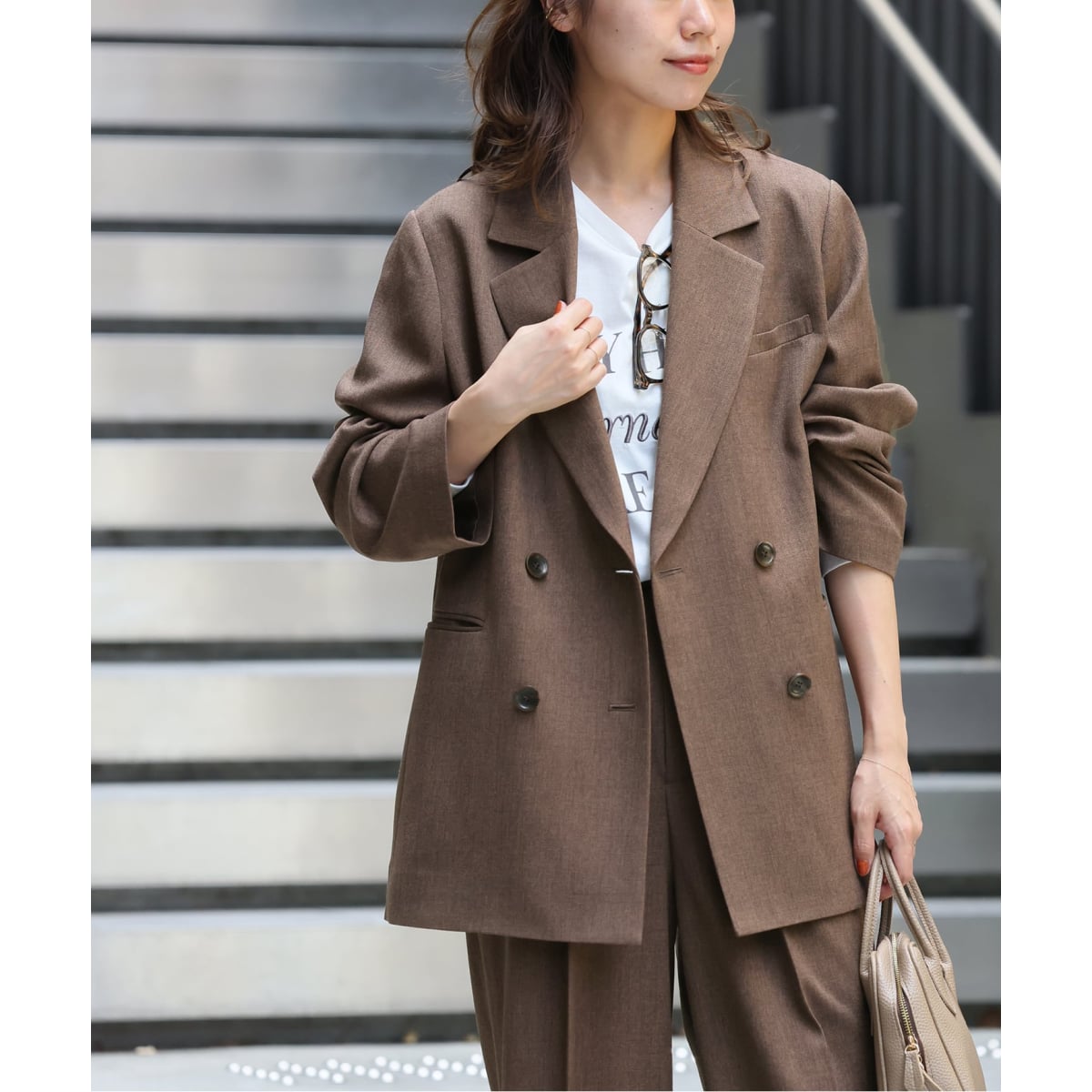 JOURNAL STANDARD relumeダブルフロントチェックジャケットM □□ダブルフロントチェックジャケット | ジャーナル