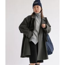 《WEB限定追加2》尾州ウールモッサWブレストハーフコート