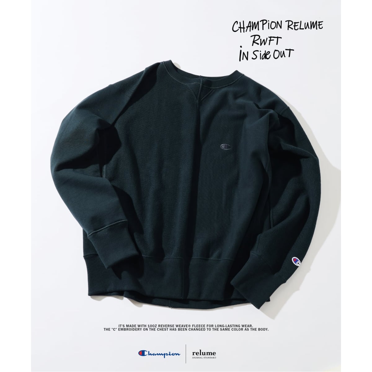 予約》CHAMPION / チャンピオン 別注 R/W 刺繍スプラッシュ スウェット