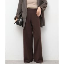 【MULTI FUNC+】セミワイドニットパンツ