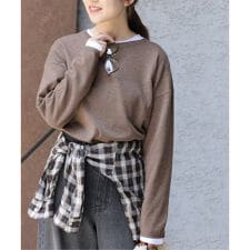 《追加3》［2枚セット］3WAYレイヤードニットプルオーバー